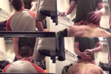 Sucking cock in the closet