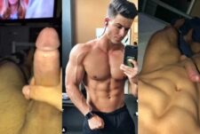 Fit guy shows off his body and cock – a compiltion