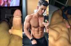 Fit guy shows off his body and cock – a compiltion