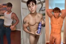 Cute TikToker shows off in the shower