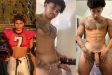 Tattedlightskin jerks off