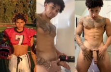 Tattedlightskin jerks off