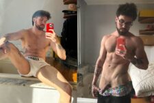 A clip of Youtuber Carlos Santana showing off his cock