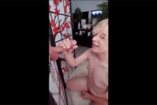 Hunnypaint – gloryhole blowjob