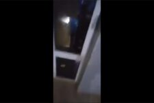 Twink walks around his apartment building naked