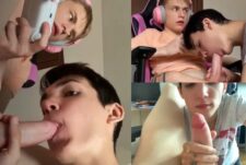 Matty and Aiden – sucking him while he games – Mattaiden