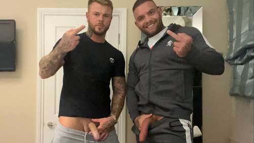 Andy Lee and Brandon Wilmore jerk together