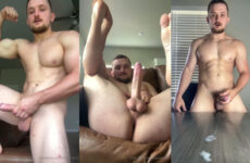 Jerking off and shooting a huge load across my table – Blessed213
