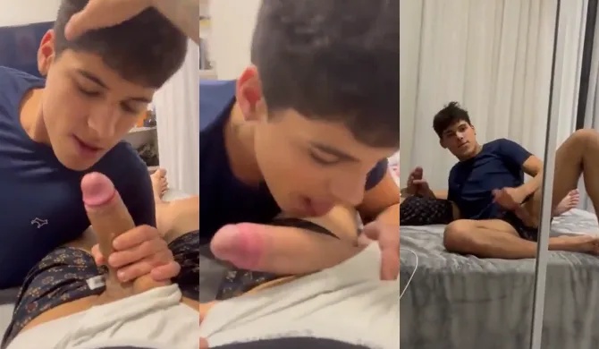 Twink sucks his buddy’s cock – with Rick_Duart