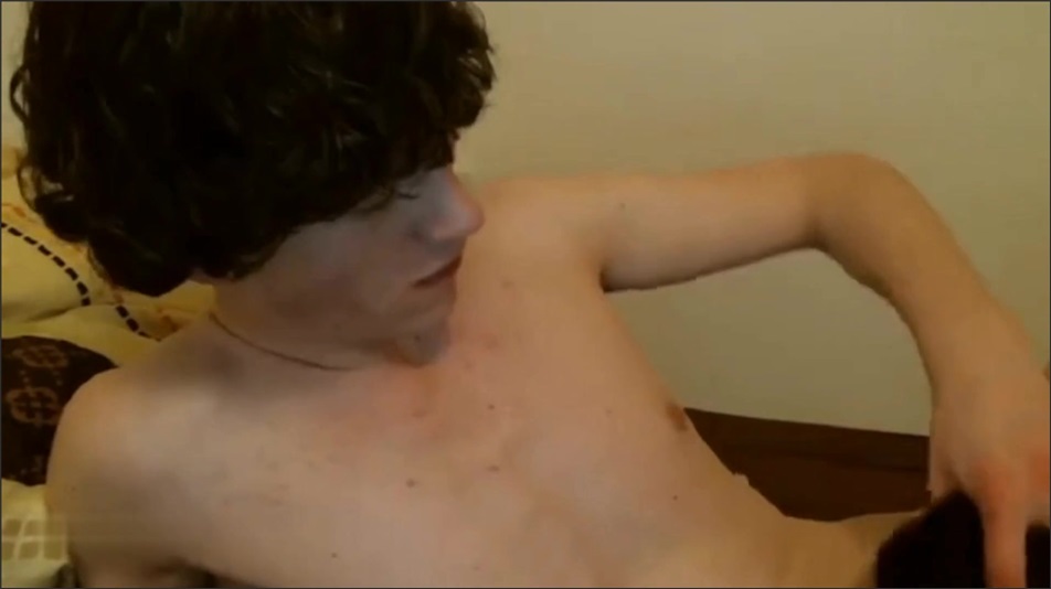 Twink fucks himself with a dildo