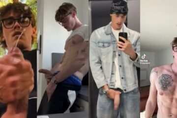 Louraint shows off and jerks his cock – a compilation