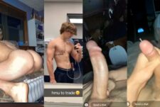 College twink fucks his toy and jerks off