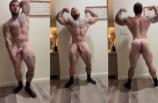 Showing off my jacked body after a workout – Derek Martin (Deek Aesthetic)