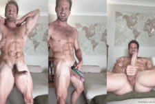 Showing off my muscular body and stroking my cock until I cum – Lee (kiss_lee91)