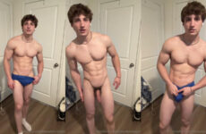 Showing off my muscles in my underwear and jerking off – Benjamin Verbeck (therealbenitalian)