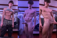 Jerking my big dick and cumming while showing off my fit body – Devin Tingen