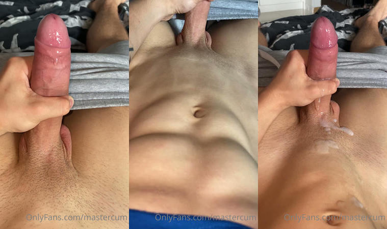 Jerking my cock in bed until I cum over myself – Michael Ross (destroyboy)