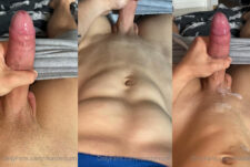 Jerking my cock in bed until I cum over myself – Michael Ross (destroyboy)