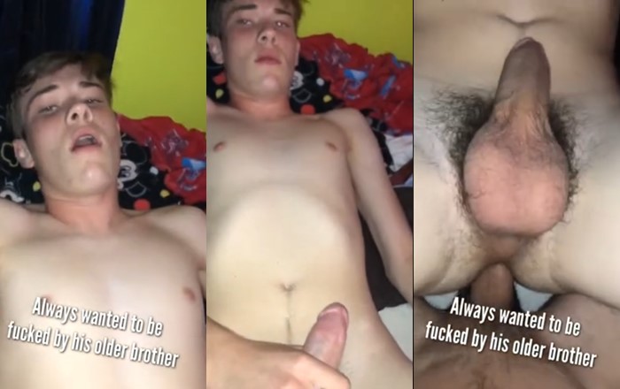 Twink gets fucked by his older brother