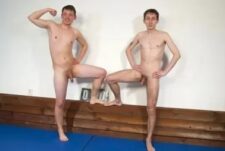 David Vazelino vs Milos Hek – wrestling leads to jerking