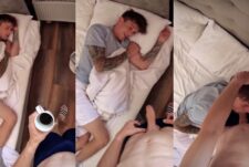 Waking the boyfriend by shoving my cock down his throat – leons_stories