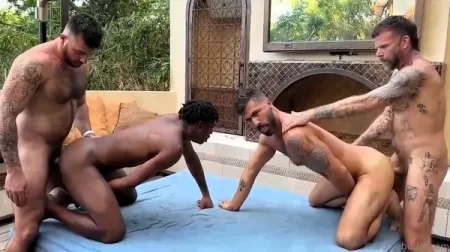 LA Nights – 15 Men Poolside Orgy – Eddie Burke, Ian Holms, Adam Ramzi, Max Adonis, Ali Rush, Ty Santana