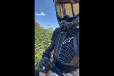 Jack Vermeulen jerks off on his dirt bike