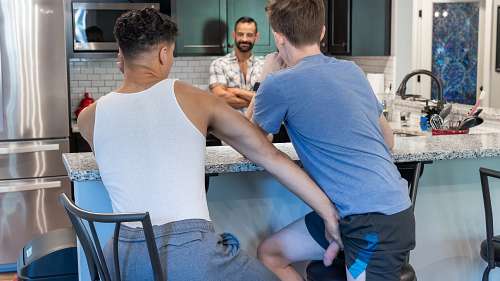 CumHereBoy – White Sauce – Brett Ryder, David Benjamin and Jordan Haze