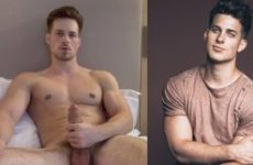 Nick Sandell jerks off and cums