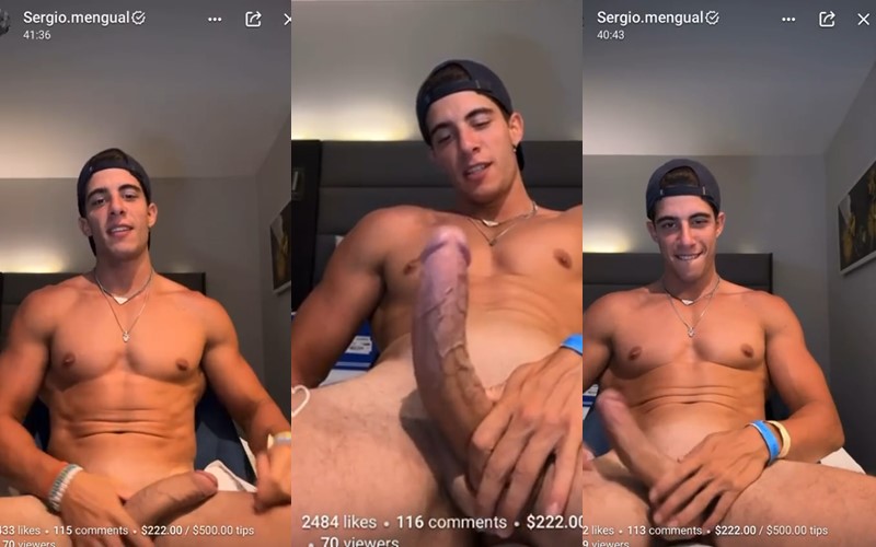 Sergio Mengual jerks off Sergio Mengual jerks off