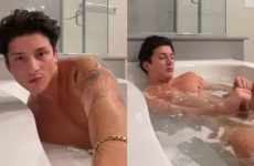 onlytonylopez takes a bath