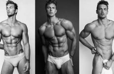Christian Hogue shows off his body