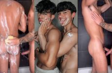 Castro Twins (castrofire) shower and jerk off together