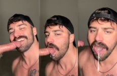 Jordan sucks a cock through a gloryhole and swallows a load – brandtsboys