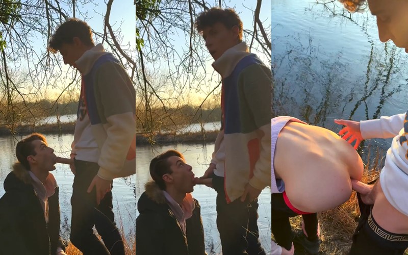Cute twinks fuck by the river – twink twins