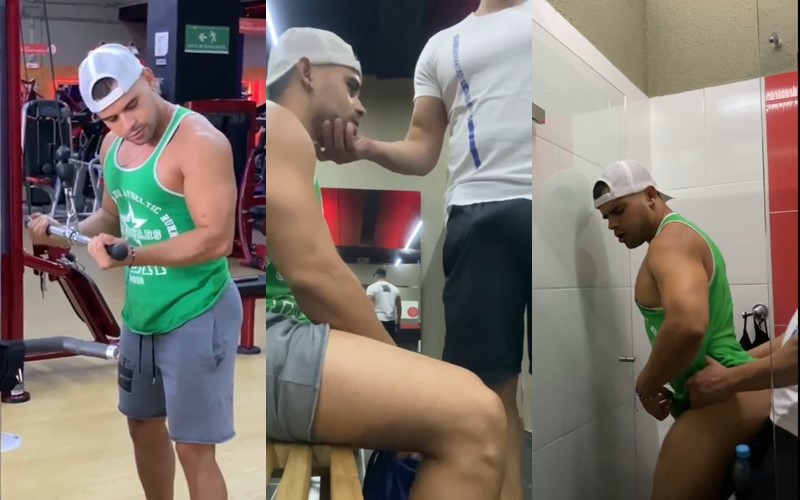 Fucking in the gym bathroom after a workout – romero19, romeroandzeus