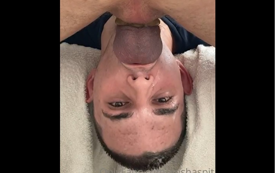Mishaspit gets facefucked and gagged again
