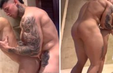 Gian Luca fucks Juangoom in the bathroom