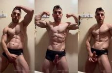 Mario Vertigo (Alex Schaikovsky) flexes and jerks off