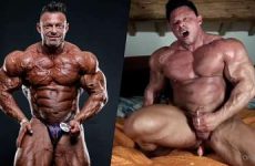 IFBB Pro Bodybuilder Mattia Vecchi Plays With His Dildo – Sexy Muscle Bed