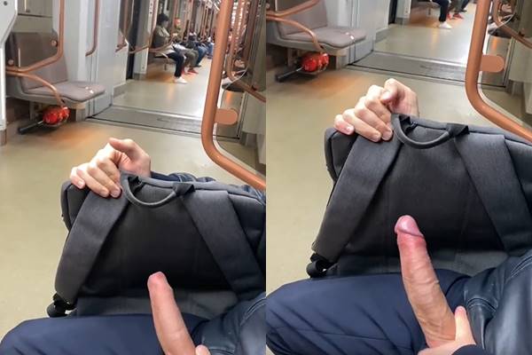 Jerking on the metro