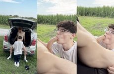 Twinkriley – blowjob in the car