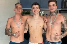 Julinho Alecio, and Erick Diaz have a threesome