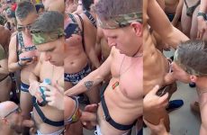 Blowjob during the party on the cruise