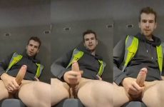 British guy jerks off in his truck and then has a chat with you