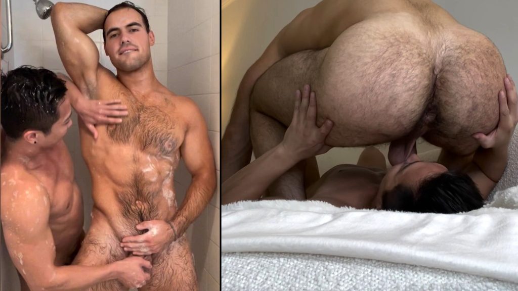 Jkabethandale and Ciaobambino – sucking and rimming after a shower
