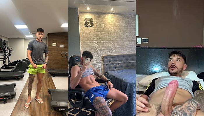 Levy Mattos (mattoslevyy) shows off his veiny cock Levy Mattos (mattoslevyy) shows off his veiny cock