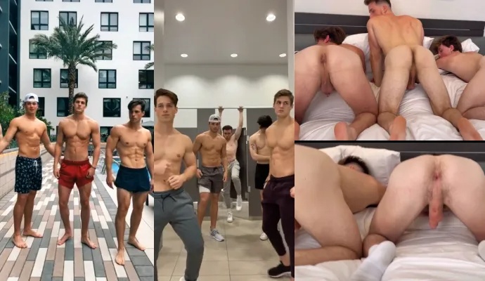 Nick Sandell and friends show off this holes
