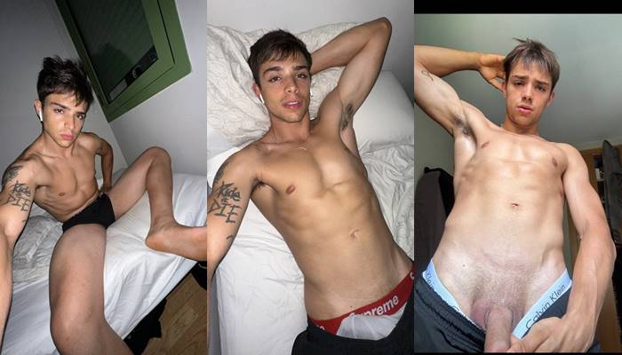 Twink Lucas Dias Mattos shows off his cock and body – a compilation