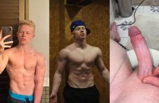 Influencer Albbino shows off his cock – a compilation